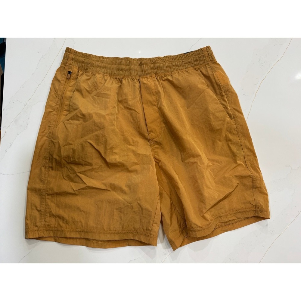 VRST Men's 7" All-In Unlined Short in the color Palomino Gold Shine medium